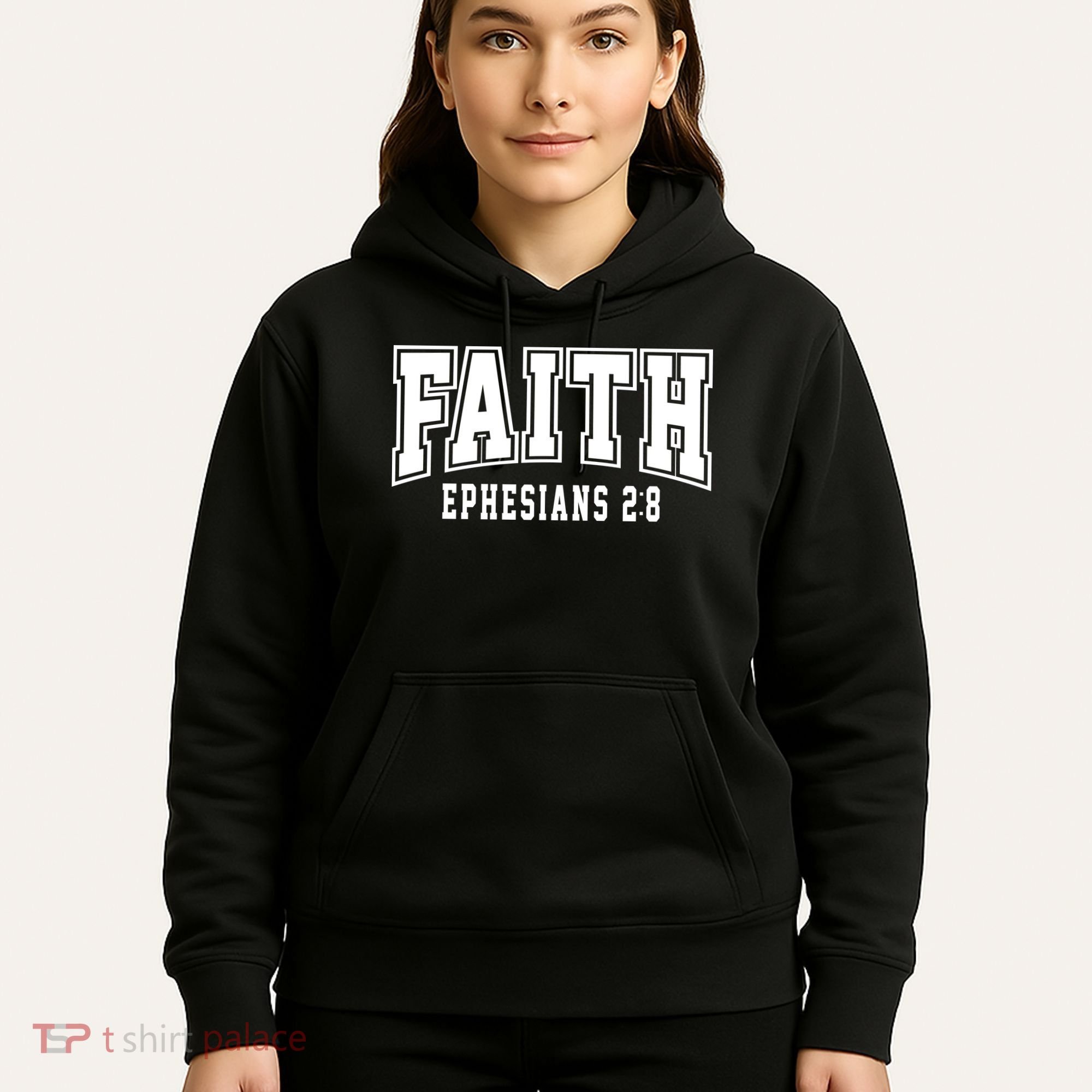 Faith Ephesians 2:8 Bible Verse Christian Hoodie