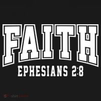 Faith Ephesians 2:8 Bible Verse Christian Long Sleeve Shirt thumb 2