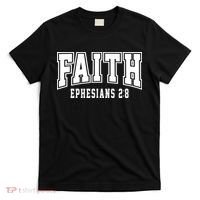 Faith Ephesians 2:8 Bible Verse Christian T-Shirt thumb 0