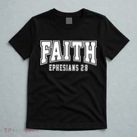 Faith Ephesians 2:8 Bible Verse Christian T-Shirt thumb 5