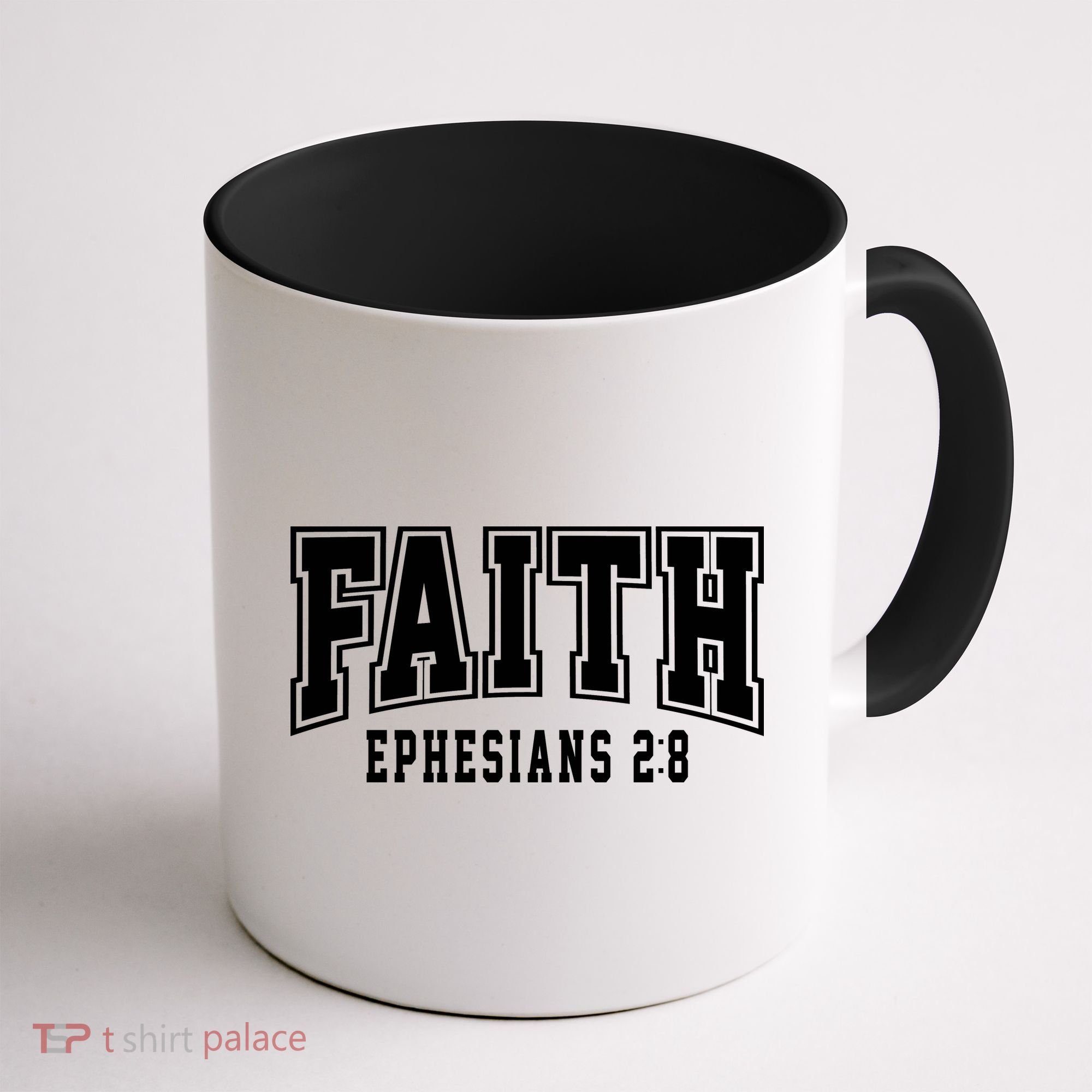 Faith Ephesians 2:8 Bible Verse Christian Coffee Mug