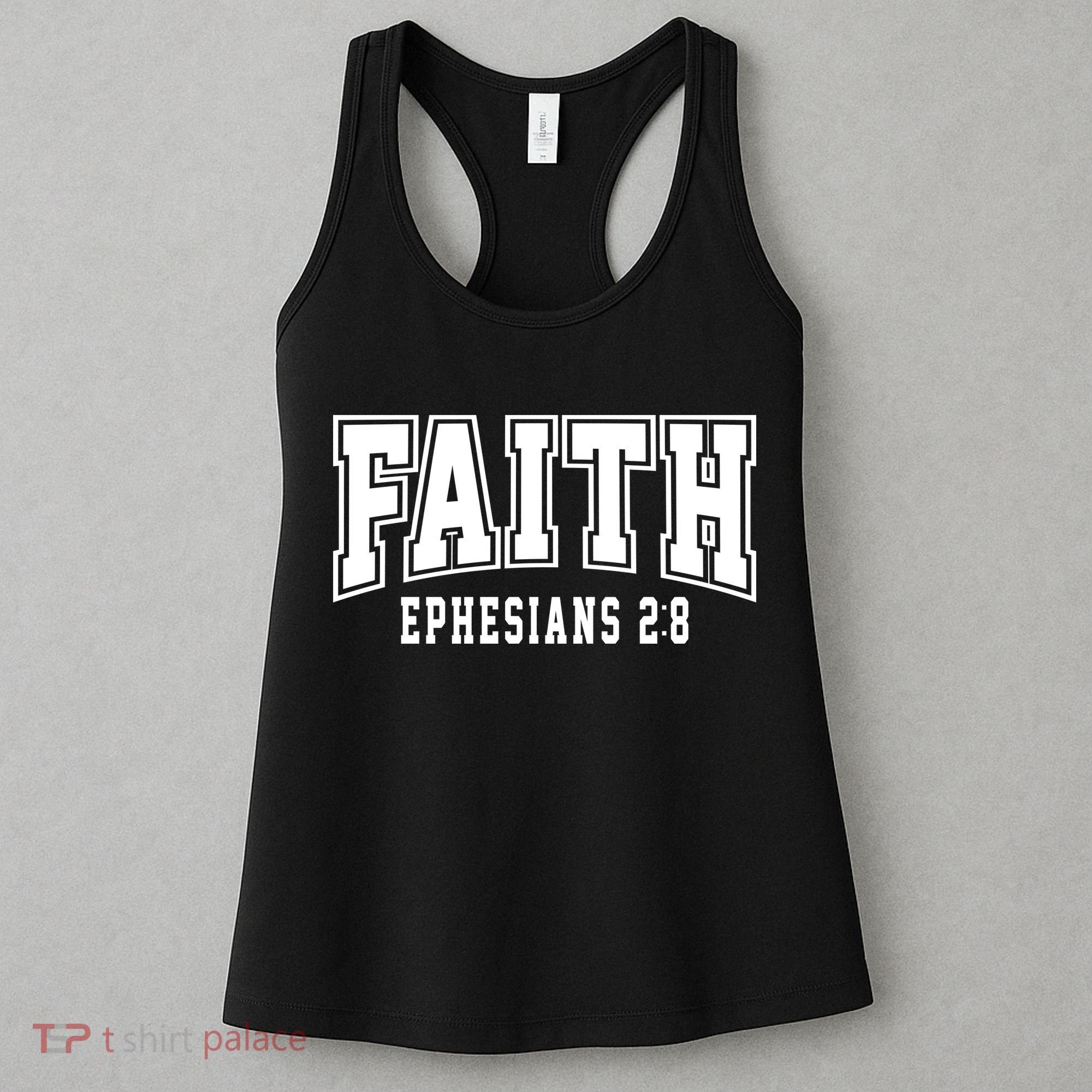 Faith Ephesians 2:8 Bible Verse Christian Women's Tank Top