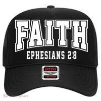 Faith Ephesians 2:8 Bible Verse Christian Hat thumb 0