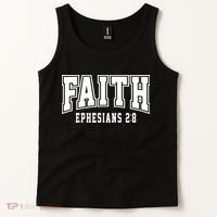 Faith Ephesians 2:8 Bible Verse Christian Tank Top thumb 2
