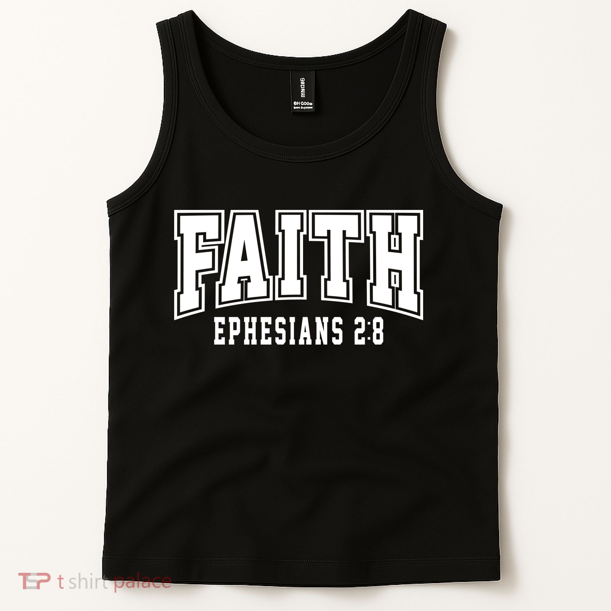 Faith Ephesians 2:8 Bible Verse Christian Tank Top