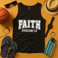 Faith Ephesians 2:8 Bible Verse Christian Tank Top thumb 4