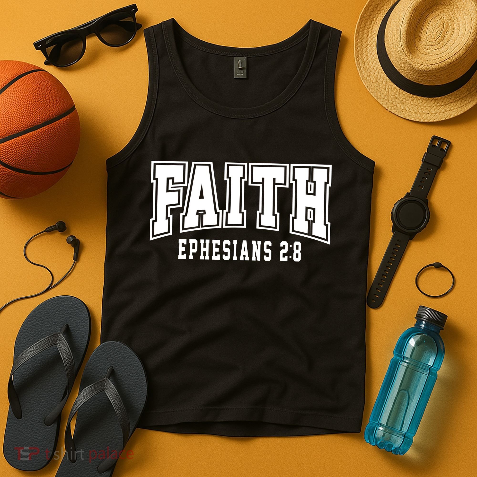 Faith Ephesians 2:8 Bible Verse Christian Tank Top