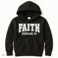Faith Ephesians 2:8 Bible Verse Christian Kids Hoodie thumb 0