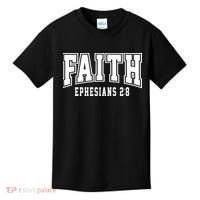 Faith Ephesians 2:8 Bible Verse Christian Kids T-Shirt thumb 0