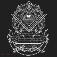 Freemason Emblem All Seeing Eye Faith Hope Charity Women's Sweatshirt thumb 2