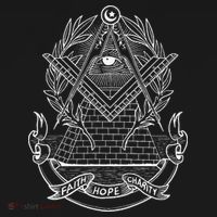 Freemason Emblem All Seeing Eye Faith Hope Charity Sweatshirt thumb 3