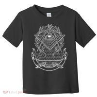 Freemason Emblem All Seeing Eye Faith Hope Charity Toddler T-Shirt thumb 0