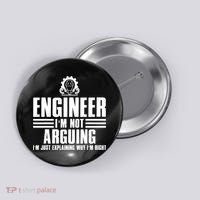Funny Engineer Art Mechanic Electrical Engineering Gift Button thumb 0
