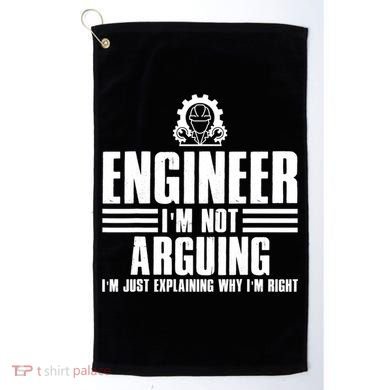 Funny Engineer Art Mechanic Electrical Engineering Gift Golf Towel