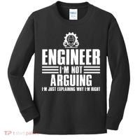 Funny Engineer Art Mechanic Electrical Engineering Gift Kids Long Sleeve Shirt thumb 0