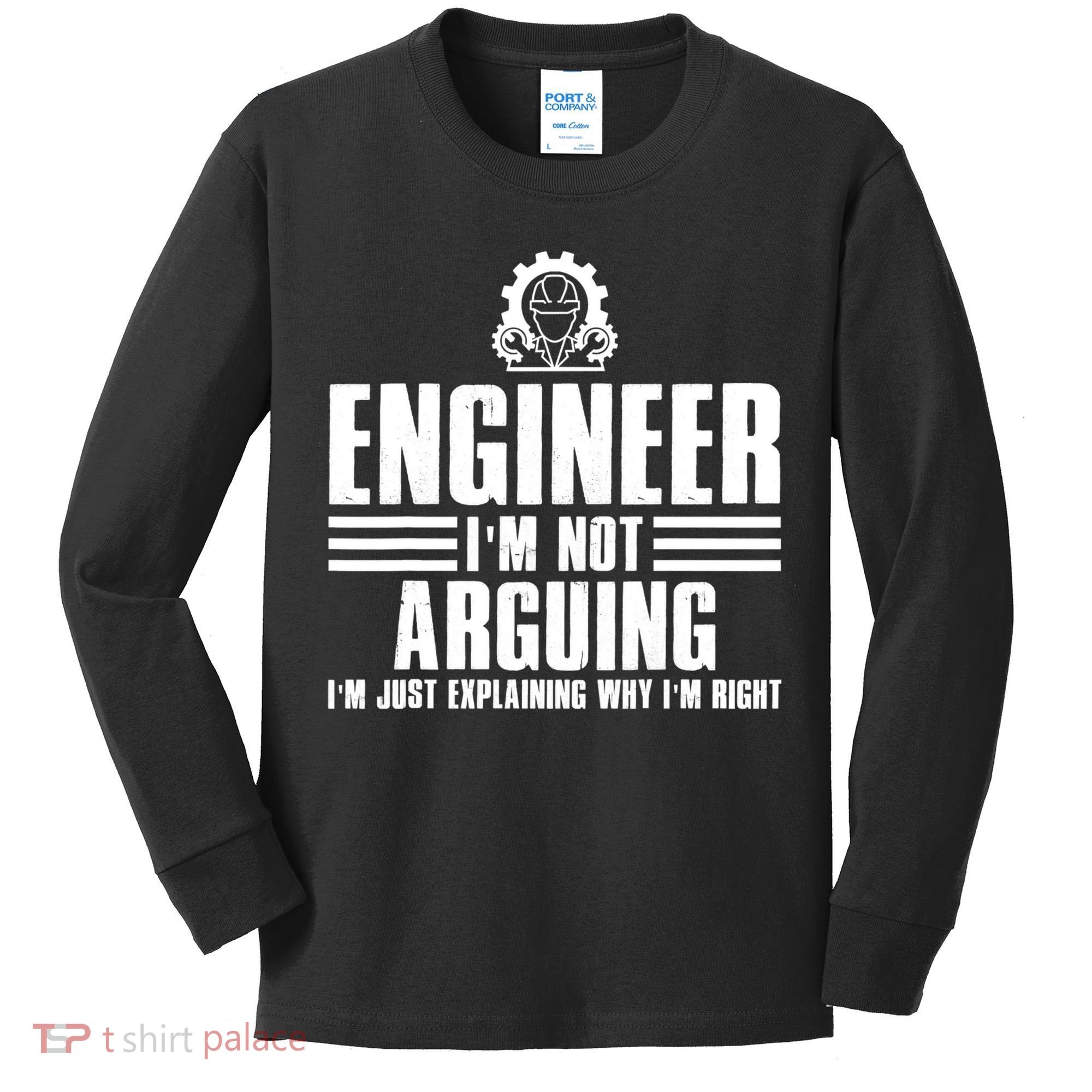 Funny Engineer Art Mechanic Electrical Engineering Gift Kids Long Sleeve Shirt