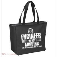 Funny Engineer Art Mechanic Electrical Engineering Gift Tote Bag thumb 2