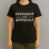 Funny Expensive And Difficult Leopard Sassy Mom Sarcastic T-Shirt thumb 4