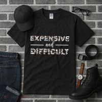 Funny Expensive And Difficult Leopard Sassy Mom Sarcastic Tall T-Shirt thumb 3
