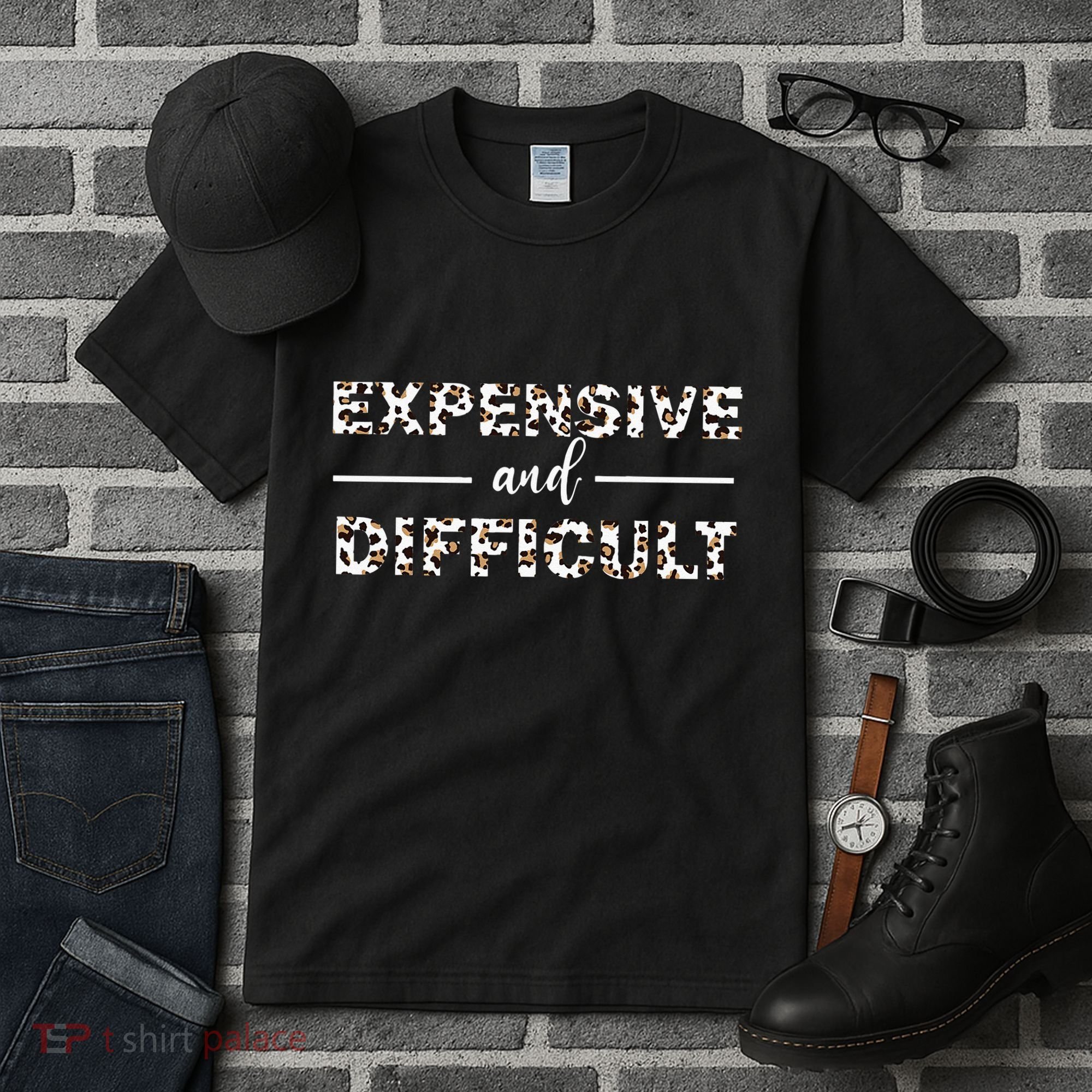 Funny Expensive And Difficult Leopard Sassy Mom Sarcastic Tall T-Shirt