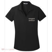 Funny Expensive And Difficult Leopard Sassy Mom Sarcastic Women's Dry Zone Grid Polo thumb 0