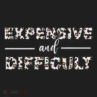 Funny Expensive And Difficult Leopard Sassy Mom Sarcastic Women's Dry Zone Grid Polo thumb 2