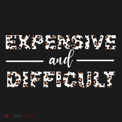 Funny Expensive And Difficult Leopard Sassy Mom Sarcastic Ladies PosiCharge Competitor Racerback Tank