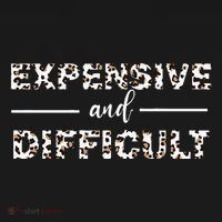 Funny Expensive And Difficult Leopard Sassy Mom Sarcastic Ladies PosiCharge Competitor Racerback Tank thumb 2
