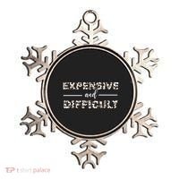 Funny Expensive And Difficult Leopard Sassy Mom Sarcastic Ornament thumb 0