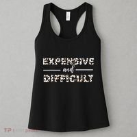 Funny Expensive And Difficult Leopard Sassy Mom Sarcastic Women's Tank Top thumb 3