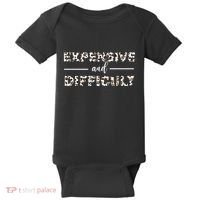 Funny Expensive And Difficult Leopard Sassy Mom Sarcastic Baby Bodysuit thumb 0
