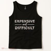 Funny Expensive And Difficult Leopard Sassy Mom Sarcastic Tank Top thumb 2
