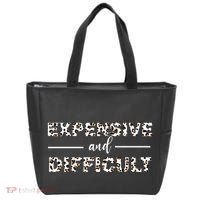 Funny Expensive And Difficult Leopard Sassy Mom Sarcastic Tote Bag thumb 0