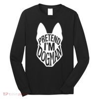 Funny Easy Adult Halloween Costumes Pretend I'm Dogman Long Sleeve Shirt thumb 0