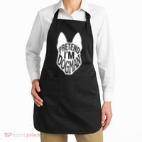 Funny Easy Adult Halloween Costumes Pretend I'm Dogman Apron thumb 2