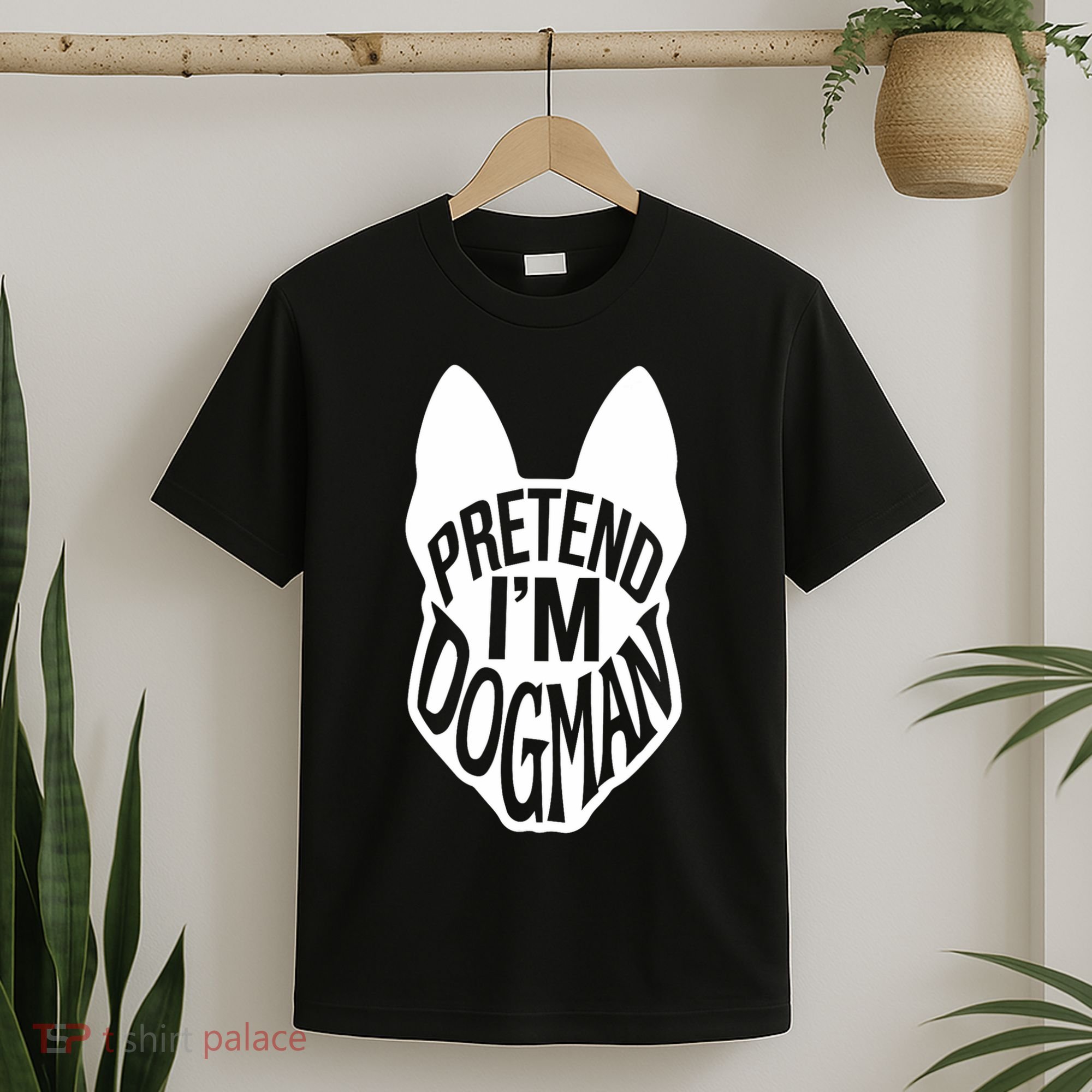 Funny Easy Adult Halloween Costumes Pretend I'm Dogman T-Shirt
