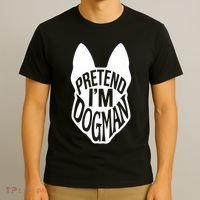 Funny Easy Adult Halloween Costumes Pretend I'm Dogman T-Shirt thumb 3