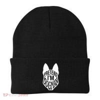 Funny Easy Adult Halloween Costumes Pretend I'm Dogman Beanie thumb 0