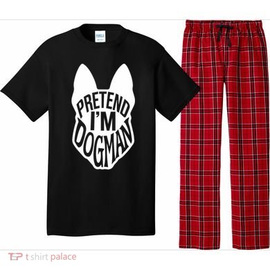 Funny Easy Adult Halloween Costumes Pretend I'm Dogman Pajama Set