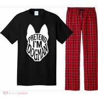 Funny Easy Adult Halloween Costumes Pretend I'm Dogman Pajama Set thumb 0
