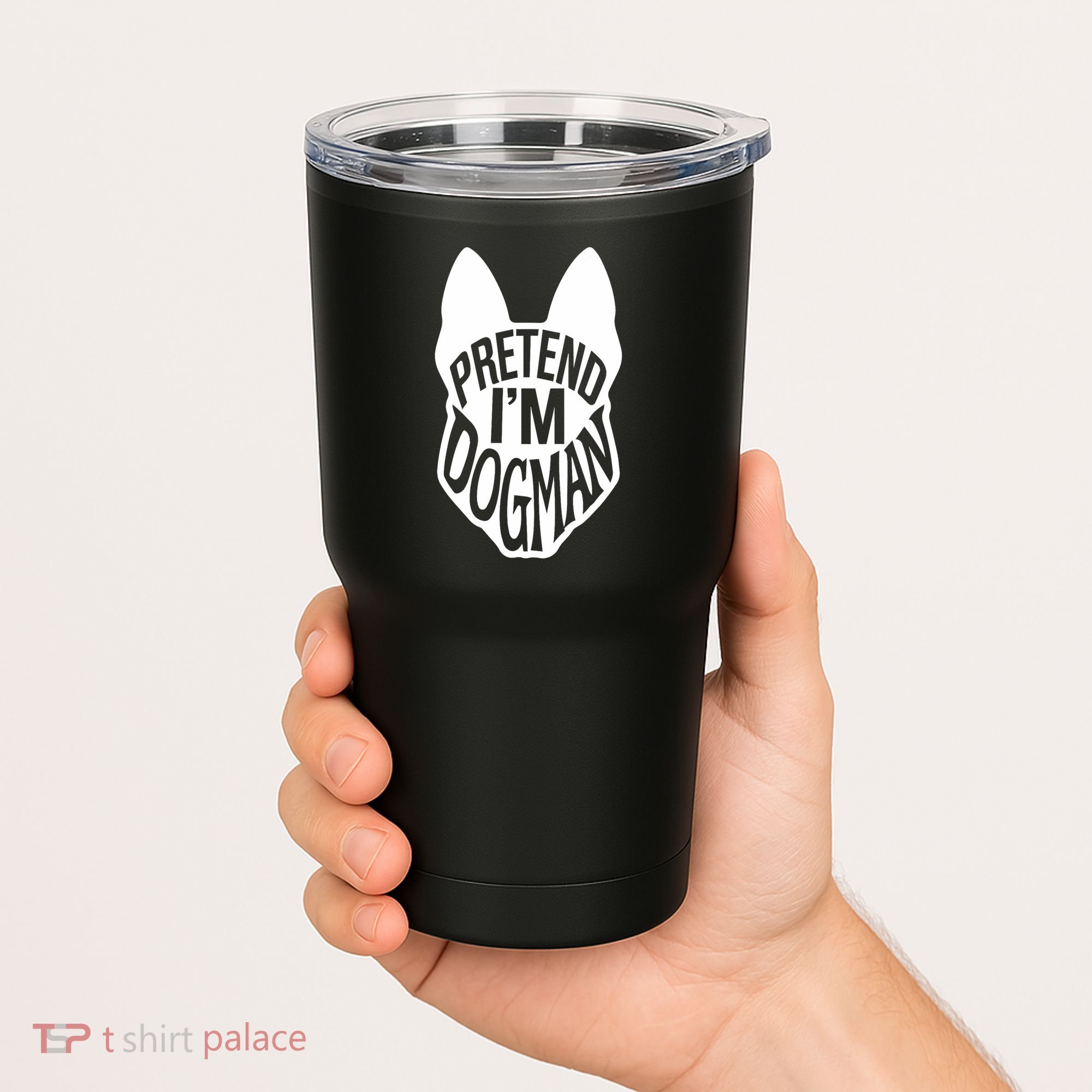 Funny Easy Adult Halloween Costumes Pretend I'm Dogman Tumbler