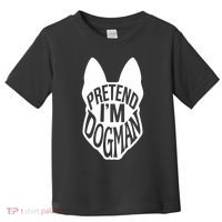 Funny Easy Adult Halloween Costumes Pretend I'm Dogman Toddler T-Shirt thumb 0