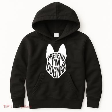 Funny Easy Adult Halloween Costumes Pretend I'm Dogman Kids Hoodie