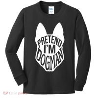 Funny Easy Adult Halloween Costumes Pretend I'm Dogman Kids Long Sleeve Shirt thumb 0