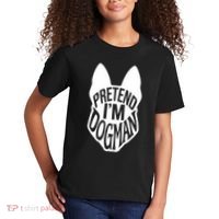 Funny Easy Adult Halloween Costumes Pretend I'm Dogman Kids T-Shirt thumb 2