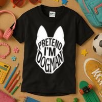 Funny Easy Adult Halloween Costumes Pretend I'm Dogman Kids T-Shirt thumb 3
