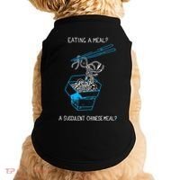 Funny Eating A Meal A Succulent Chinese Meal Doggie Tank thumb 0
