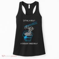 Funny Eating A Meal A Succulent Chinese Meal Women's Tank Top thumb 0