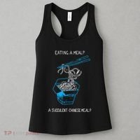 Funny Eating A Meal A Succulent Chinese Meal Women's Tank Top thumb 3