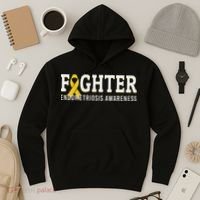 Fighter Endometriosis Awareness Month Ribbon Endo Warrior Hoodie thumb 3